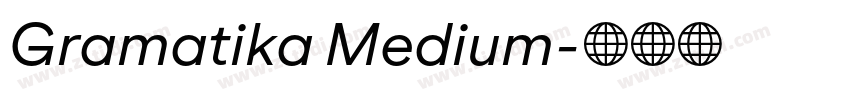 Gramatika Medium字体转换